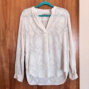 LOFT Textured V-Neck Women's Blouse